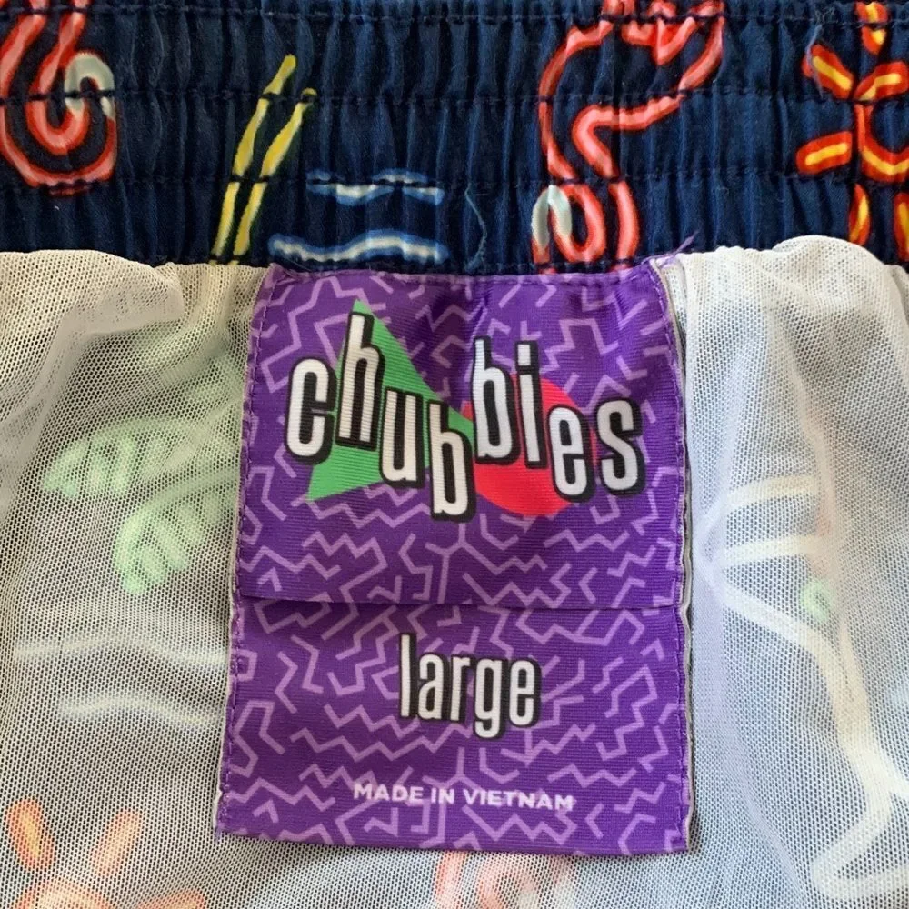 Chubbies Mens neon sign tropical Prony